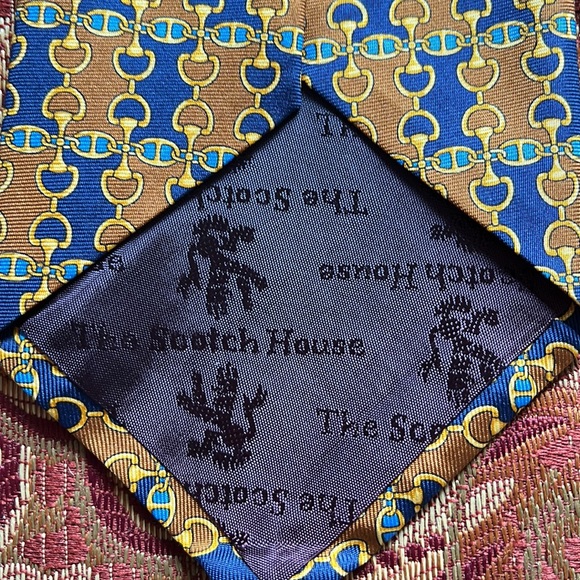 Vintage the scotch house equestrian silk necktie - Picture 4 of 5